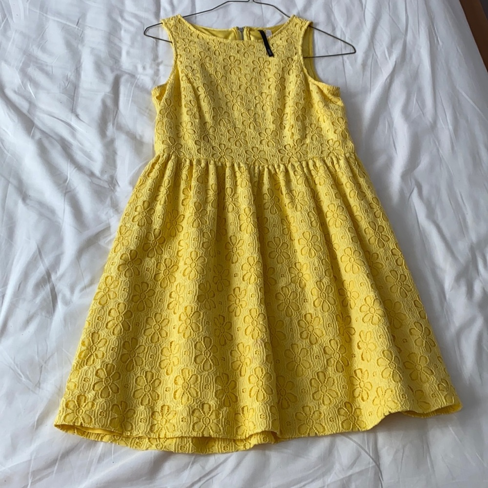 Yellow flower dress